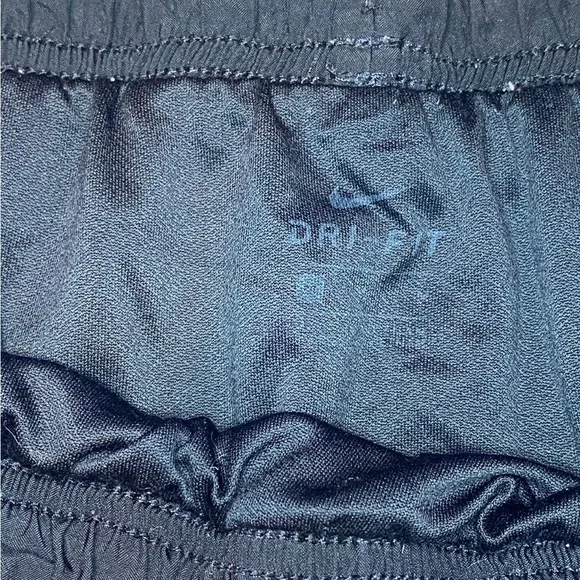 Nike Black Athletic Shorts with White Accents - Picture 2 of 5